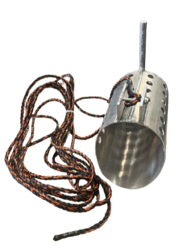 Aluminum Debris Basket Cylinder With 25' Poly Rope
