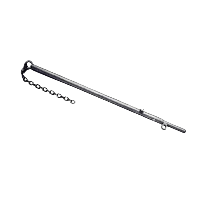 Lightweight Rod Guide Brace with Chain and Rope