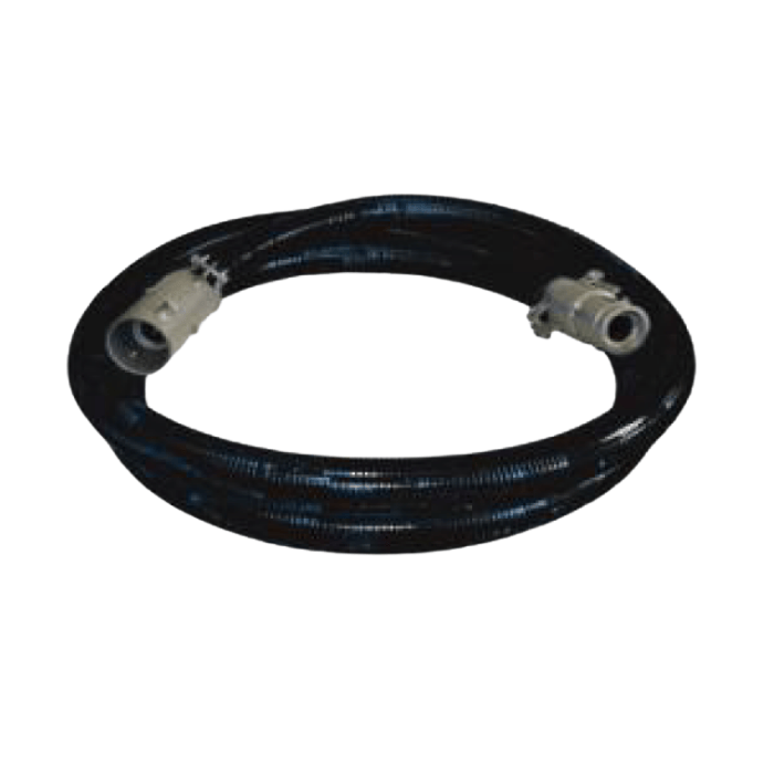 Super Heavy-Duty Black Rod Guide Hose with Heavy Duty Steel Spring Liner