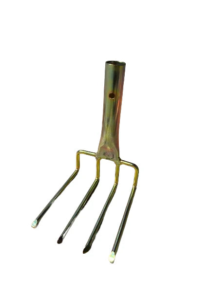 4-Pronged 90-Degree Rake for sewer cleaning, Fiberglass Pole Attachent